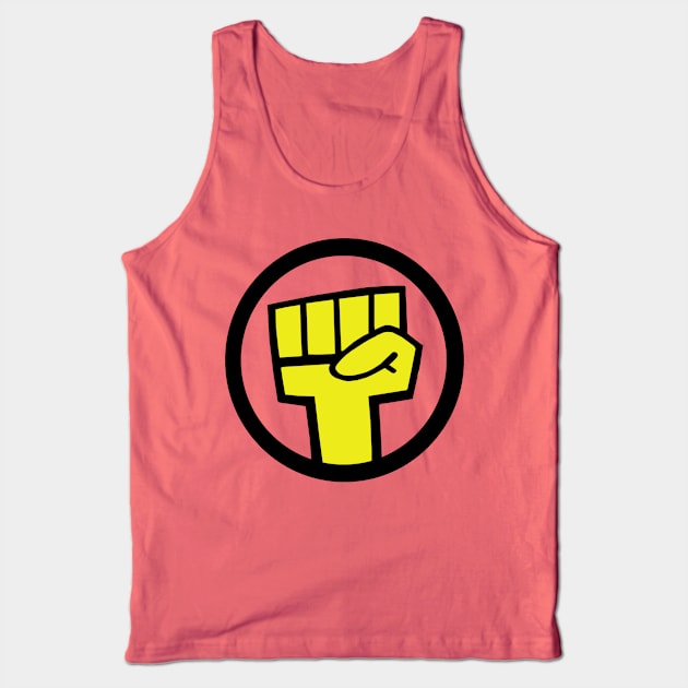 yellow hand Tank Top by ade05